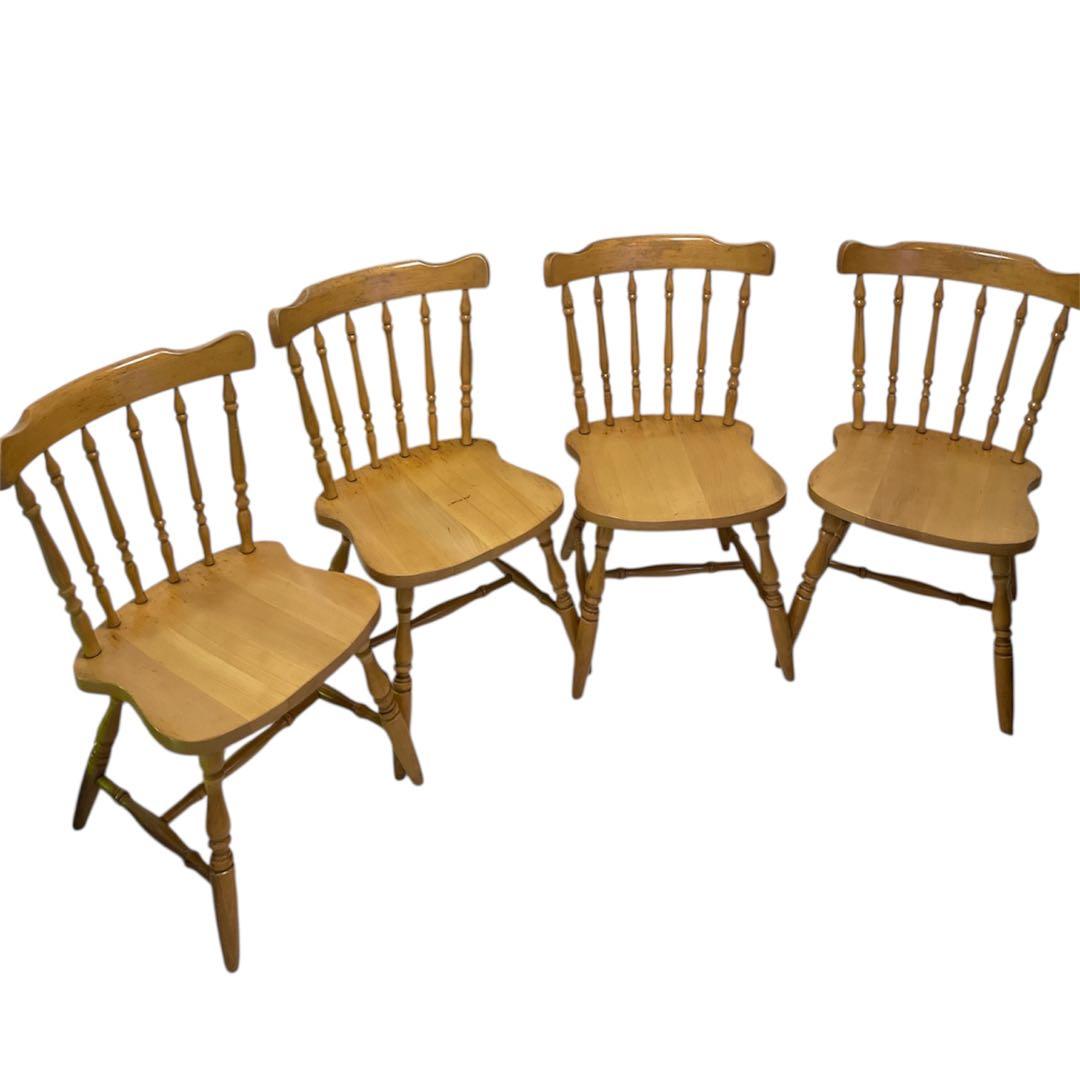 4脚の3 飛騨の家具　ダイニングチェア　椅子　ヴィンテージ