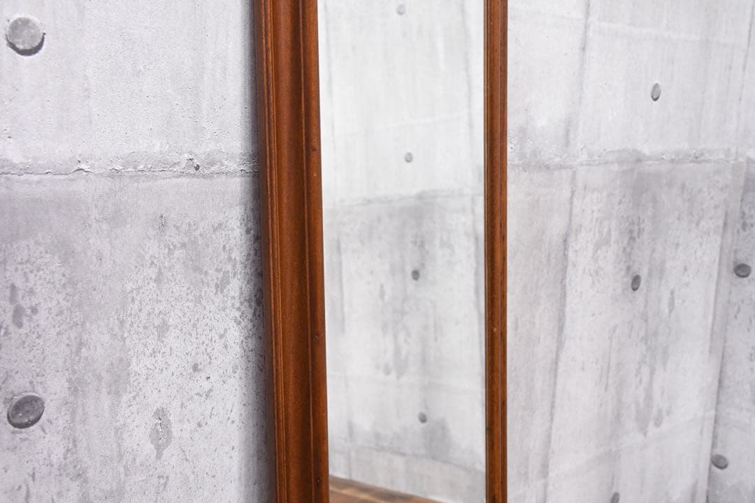 ECK37 イタリア製 ウォールミラー 木製 アーチ型 姿見 壁掛けミラー