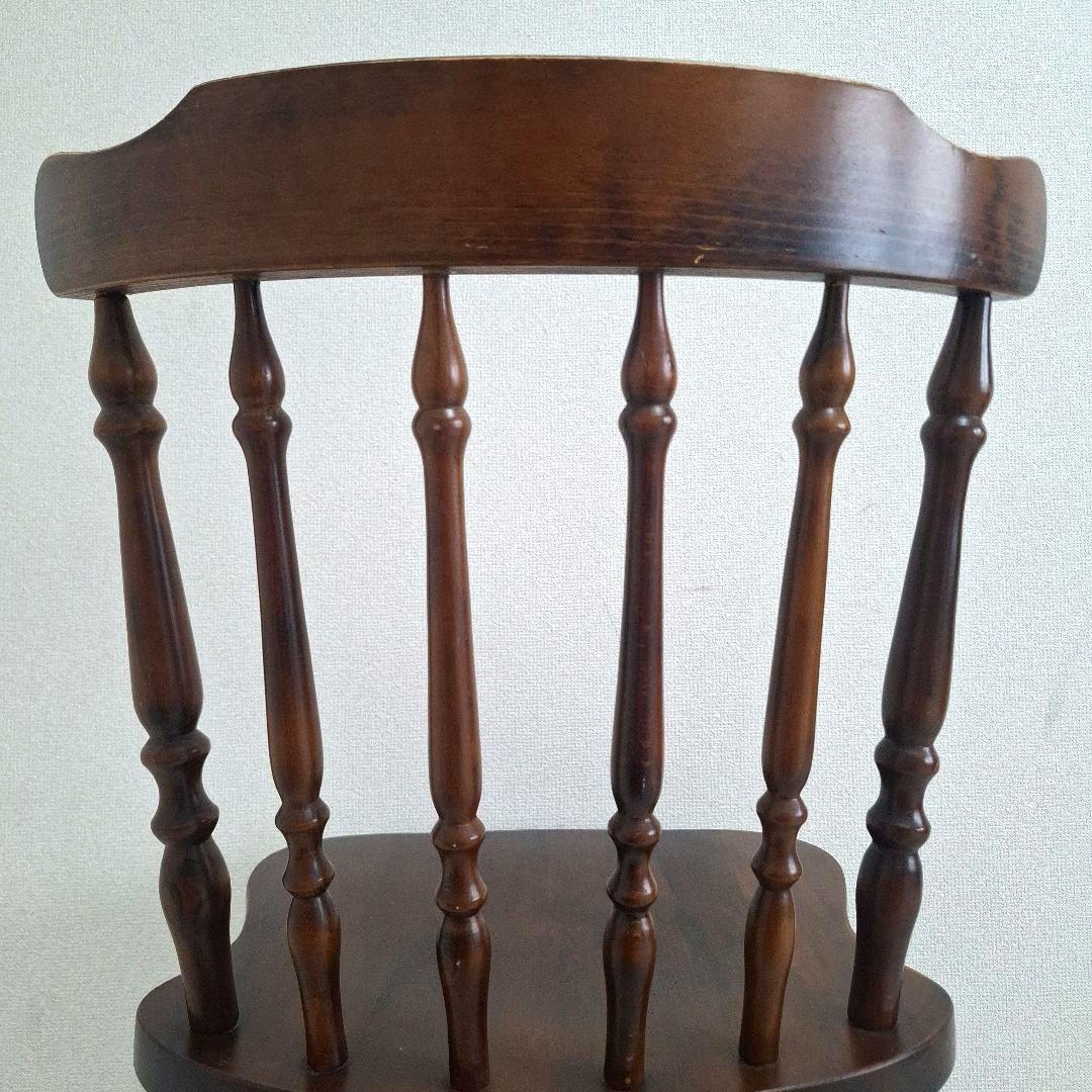 【状態良好】柏木工 ダイニングチェア ウィンザーチェア ブラウン