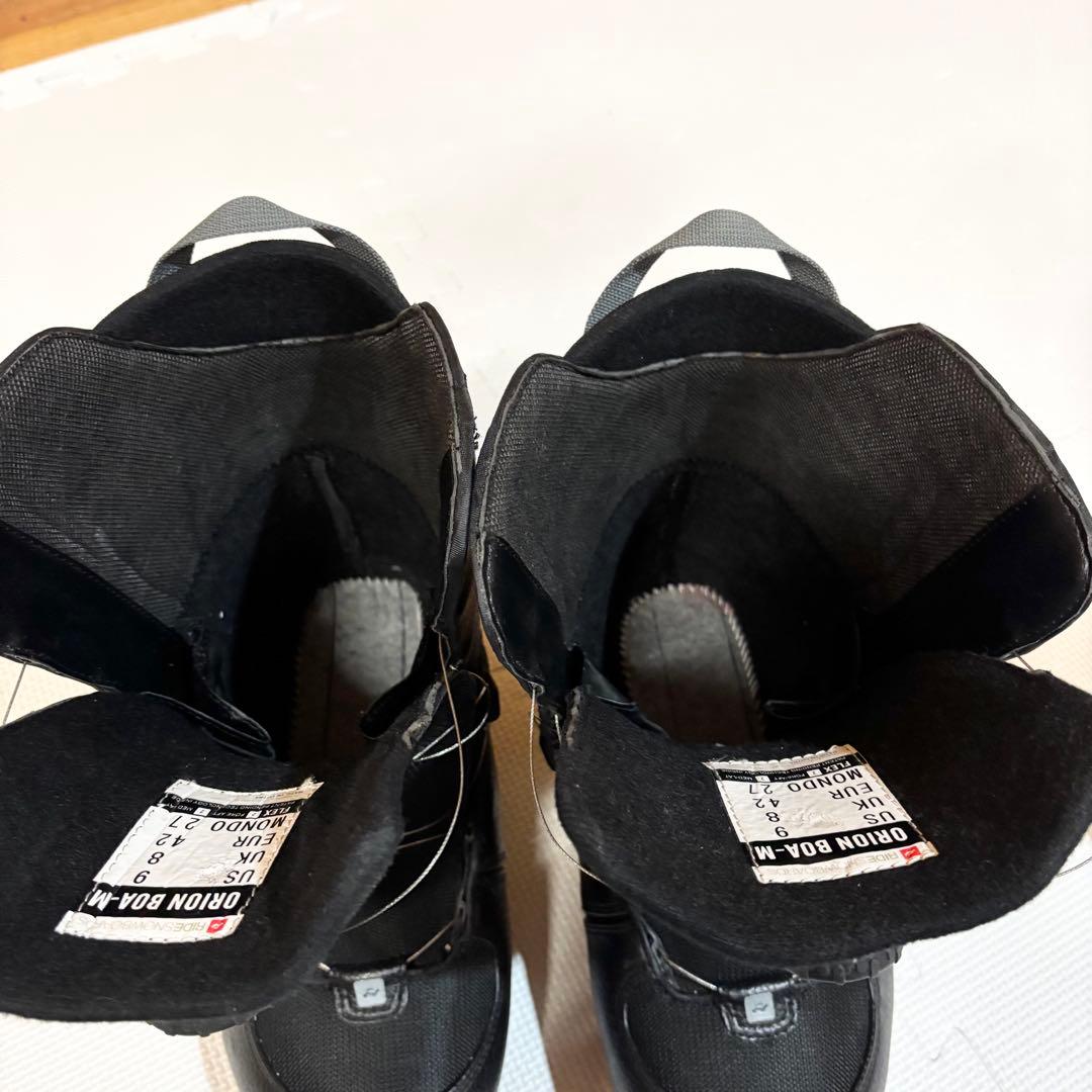 【美品】RIDE ORIONBOA オリオン ボア スノーボードブーツ 27cm