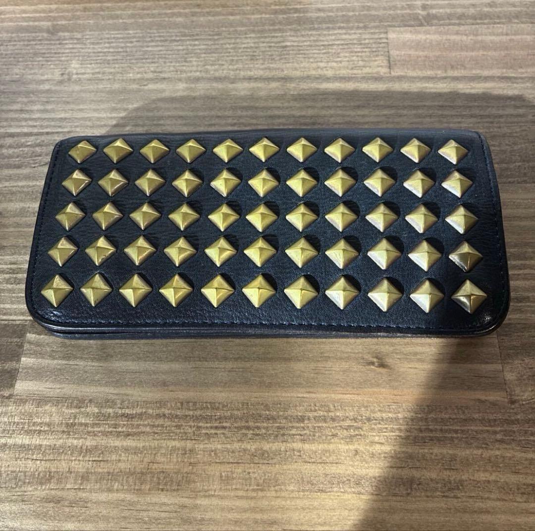 小物 THE UNION INDIGO STUDS WALLET INDIGO