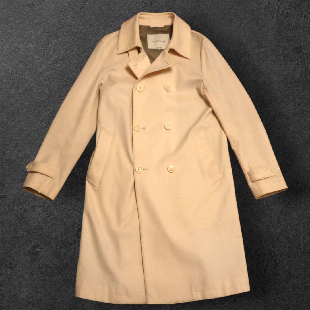 現行 マッキントッシュ ロングトレンチコート 38 ロロピアーナ　クリーム
