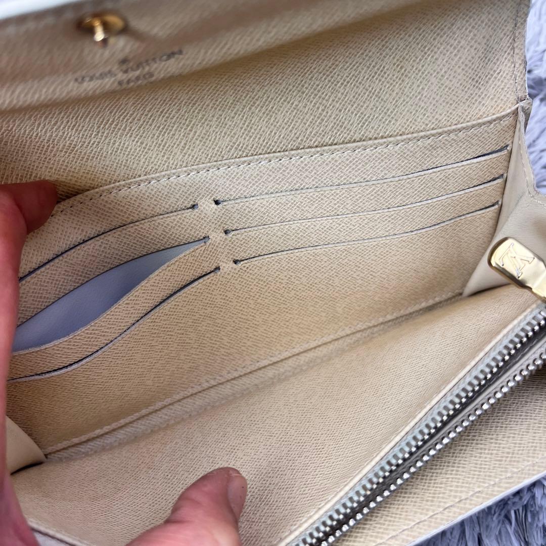 ルイヴィトン　ダミエアズール　長財布　メンズ　レディース　ホワイト