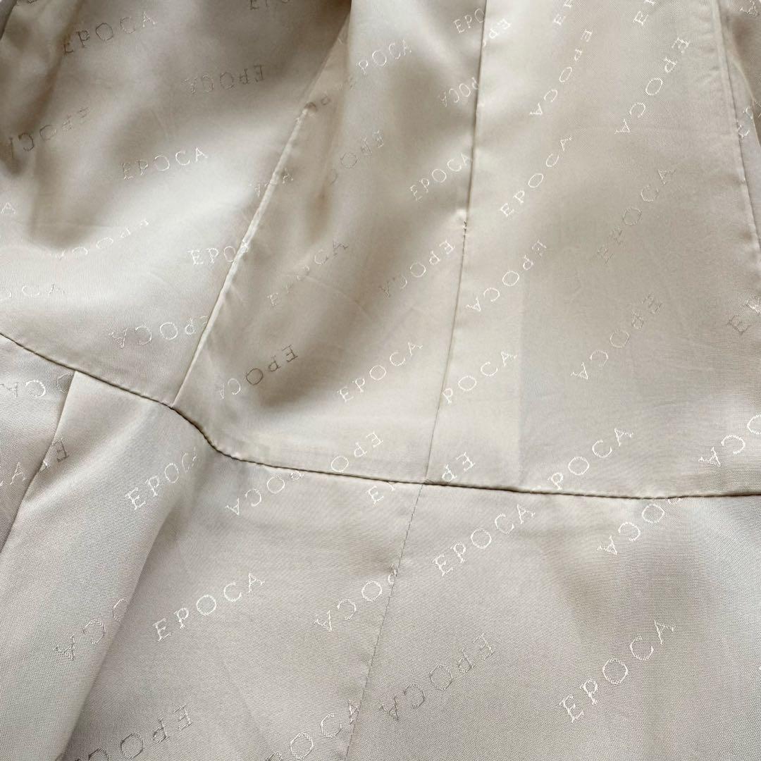 EPOCA エポカ アンゴラ混 ウールコート アイボリー ダブルブレスト 日本製