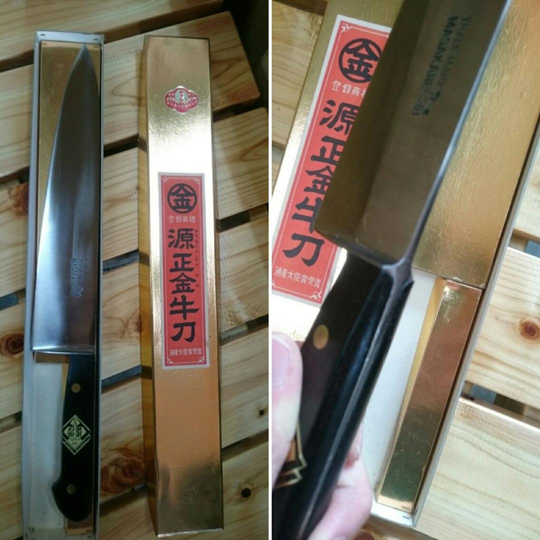 【新品】源正金 牛刀 290㎜