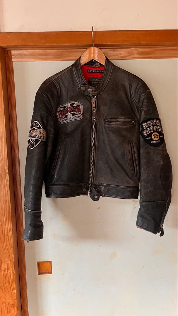 【美品】DOG-FIGHT ライダースジャケットLサイズJPGOODBUY