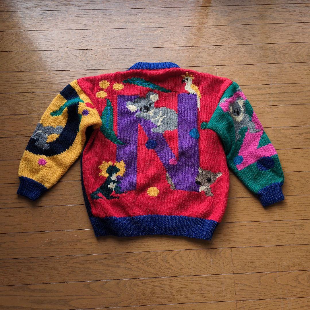 オーストラリア製　BONZO ニット　カラフル　オーストラリア動物模様