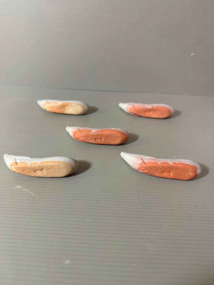 2777 萩焼　箸置　5客　未使用