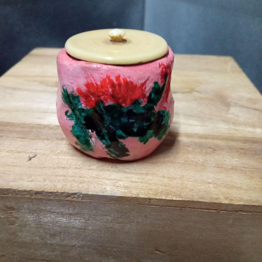 茶入、出口王仁三郎作、不二品、サイズ高−4.5センチ、横ー４センチ、