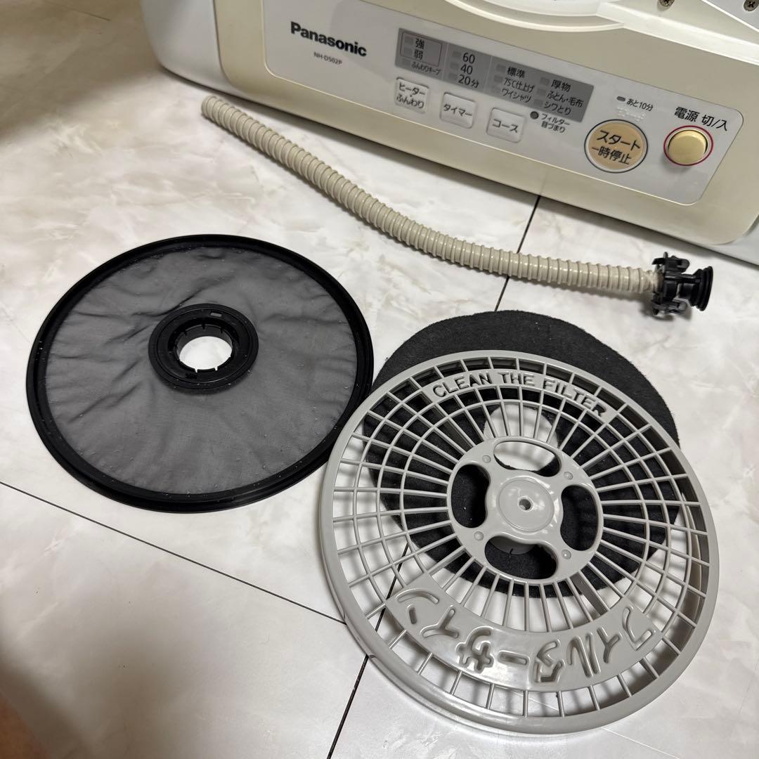 送料込 Panasonic 電気衣類乾燥機 5kg NH-D502P-W