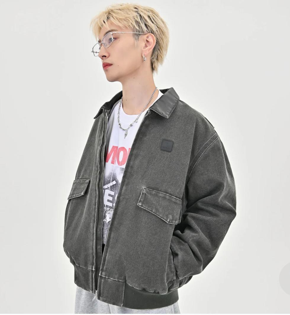 【SALE】L2139レザーカラーデトロイトジャケットM（red）地底人