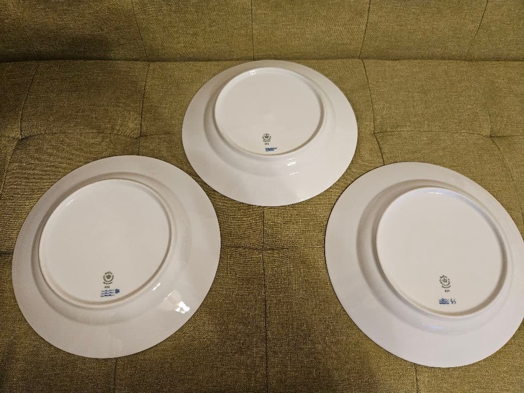 ロイヤルコペンハーゲン　ブループリンセスディーププレート624　3枚