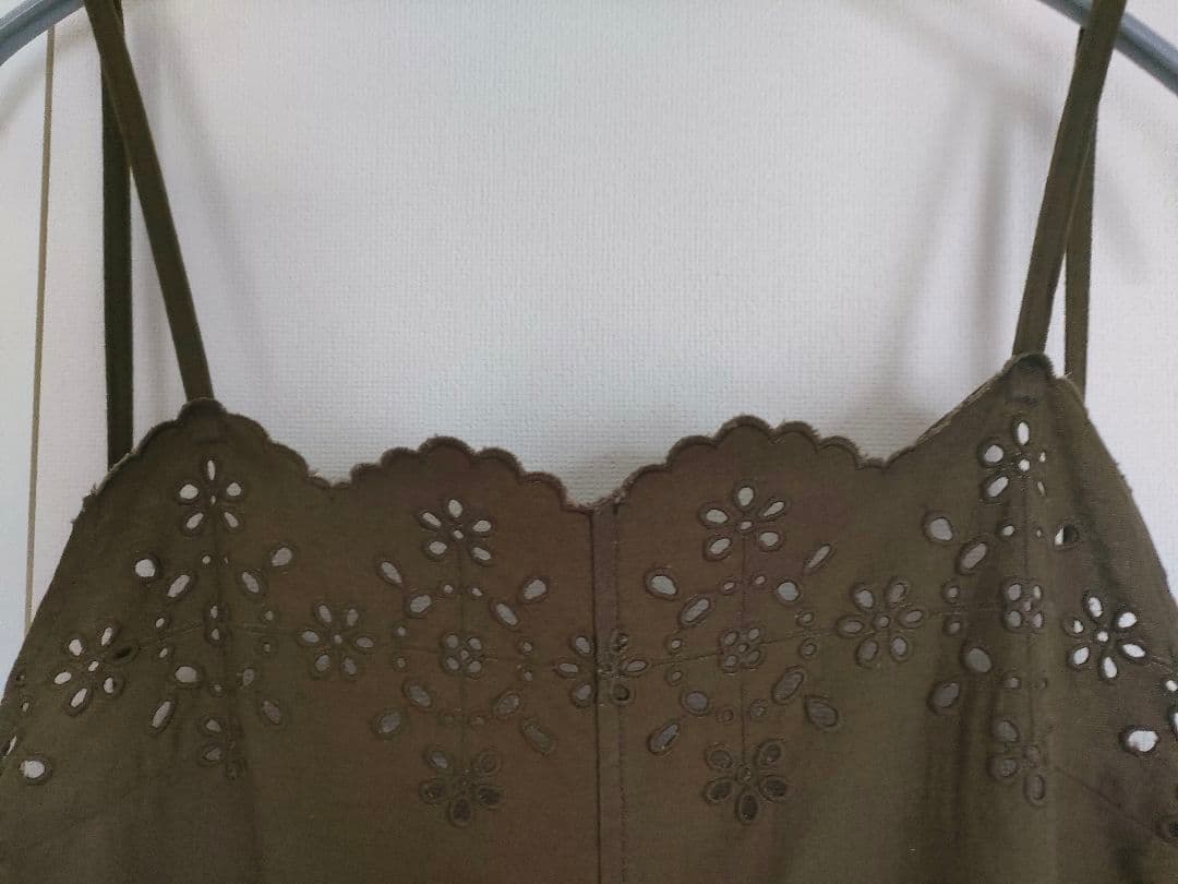 45Rポプリンカットワークサロペット