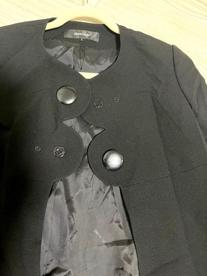タグ付東京ソワールpierre cardinブラックフォーマル ロングジャケット