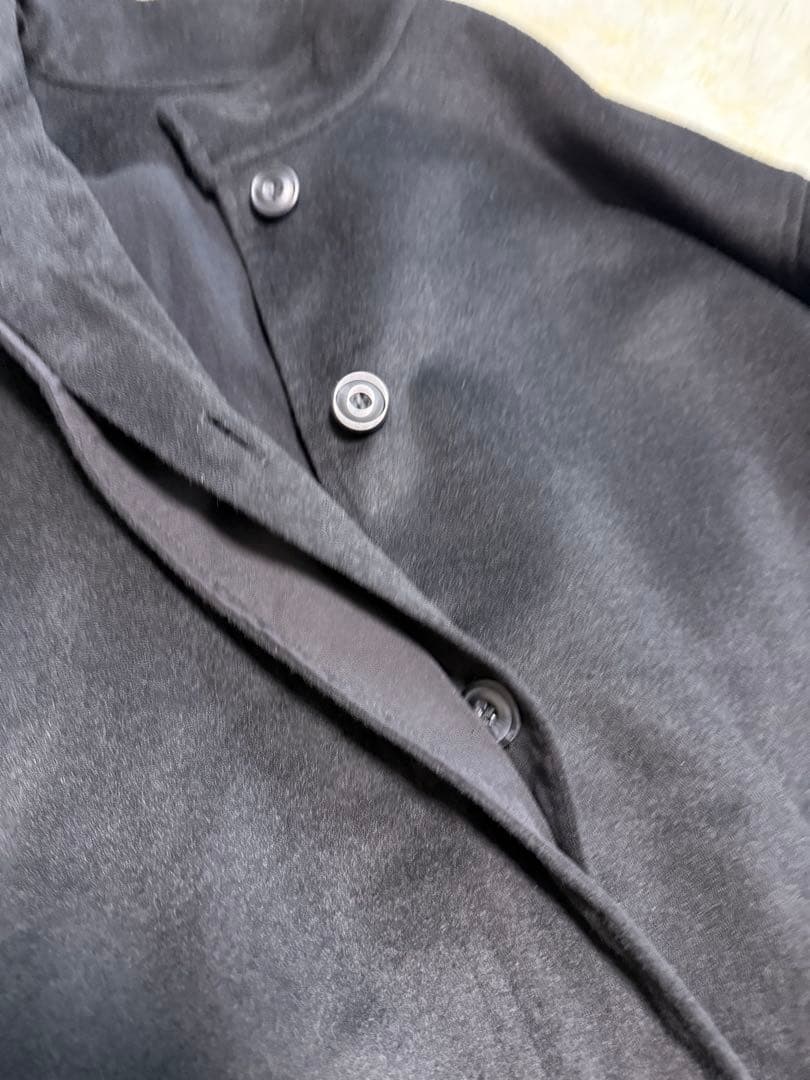 25SS ミズイロインド mizuiroind ウールスタンドカラーモッズコート