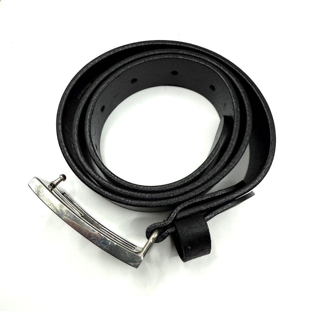 フェンディ ベルト ズッカ柄 シルバー金具 レザー ブラック