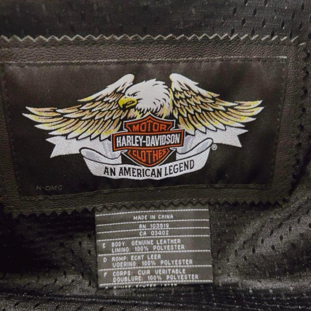 ハーレー　ライダースジャケット　シングル　ハーレーダビッドソン