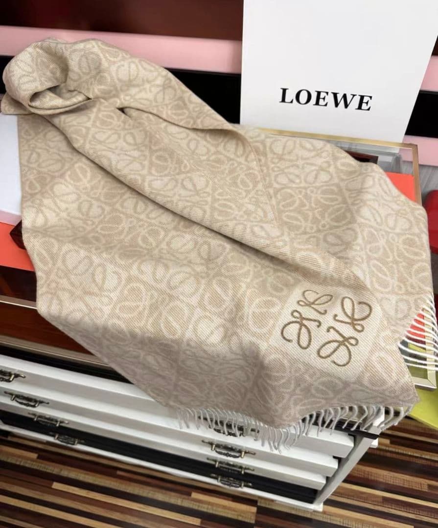 LOEWE ロエベ マフラー アナグラム 180×40