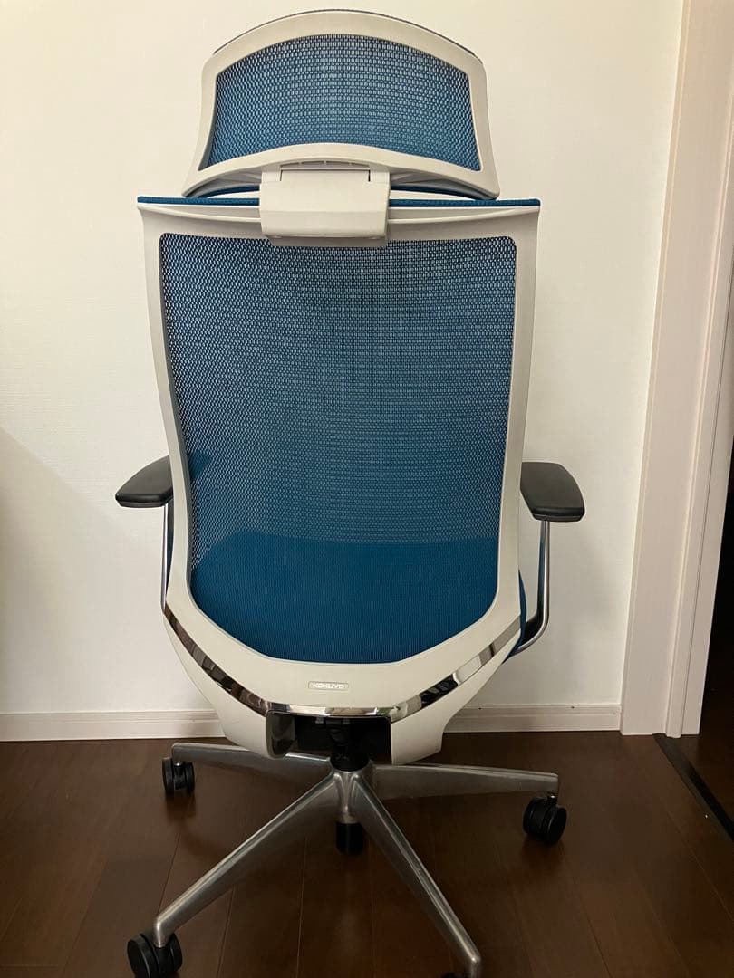 KOKUYO 青いメッシュデスクチェア