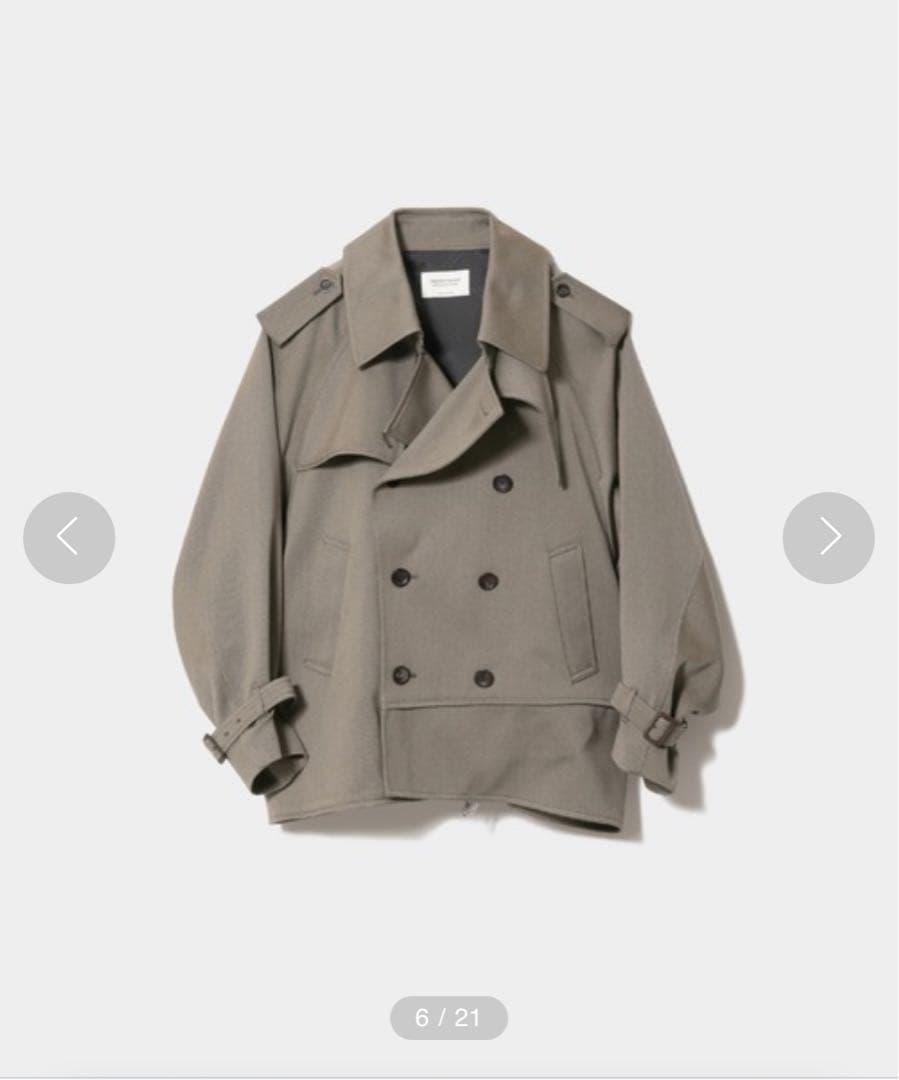 ジャケット・アウター double-end hight twist doeskin trench