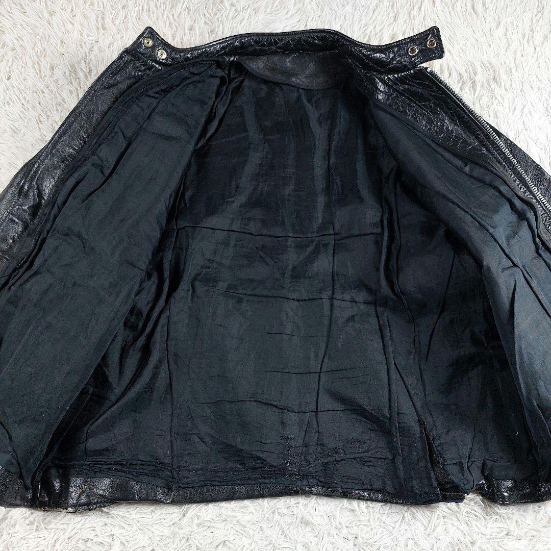 短丈 y2k archive 本革 シングルレザーライダース 90~00s 50