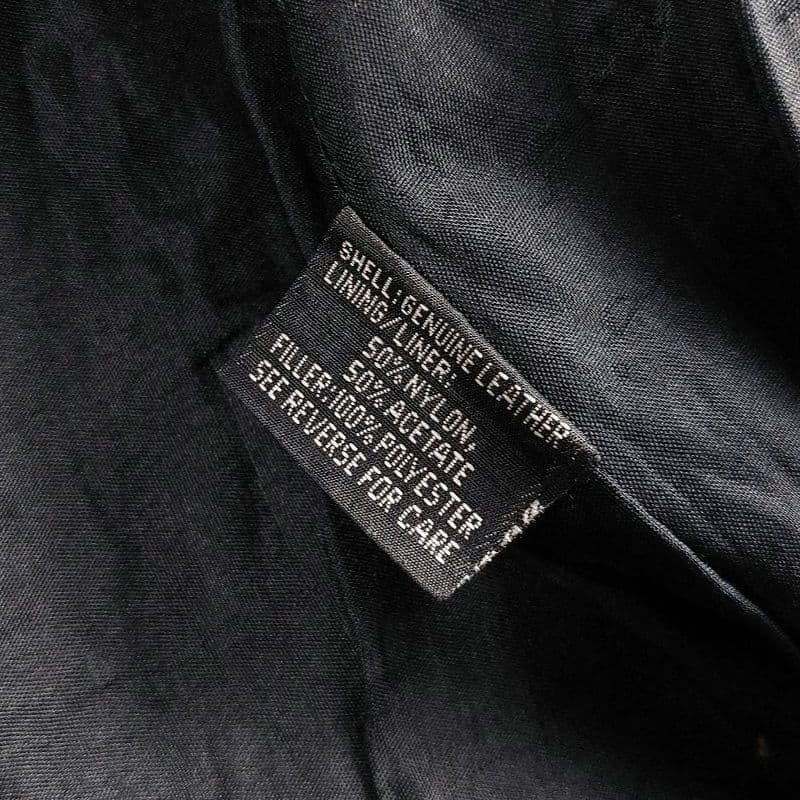 短丈 y2k archive 本革 シングルレザーライダース 90~00s 50