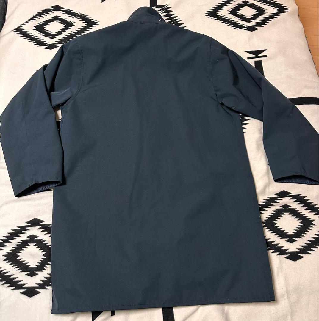 着用2回　Barbour ボーダー　42 ネイビー　2レイヤー　ノンオイル