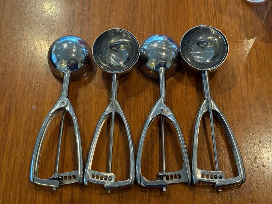 日本製　アイスクリームディッシャー #12 4個セット