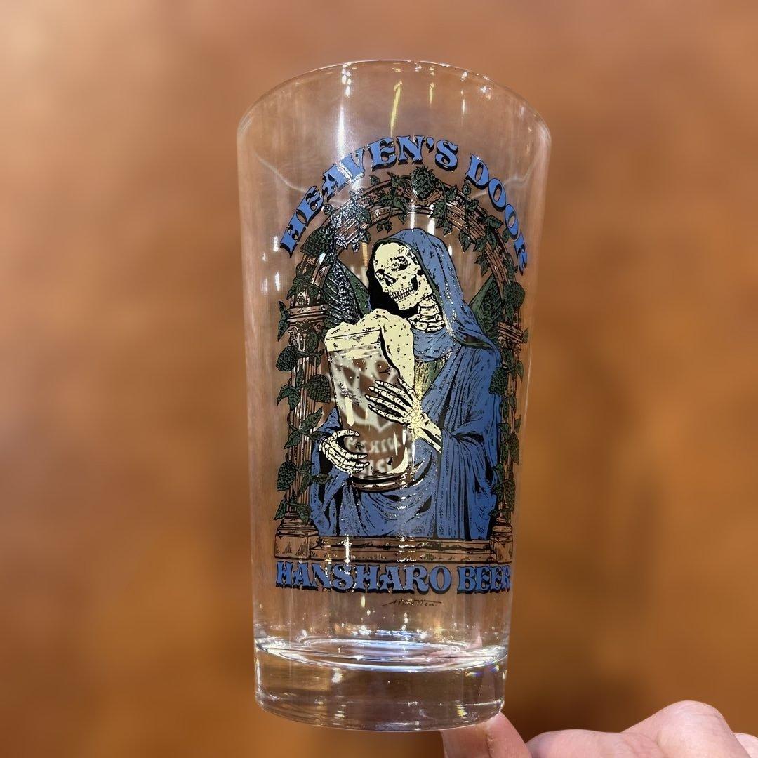 反射炉ビヤ　HEAVEN'S DOOR パイントグラスhirottonヒロットン