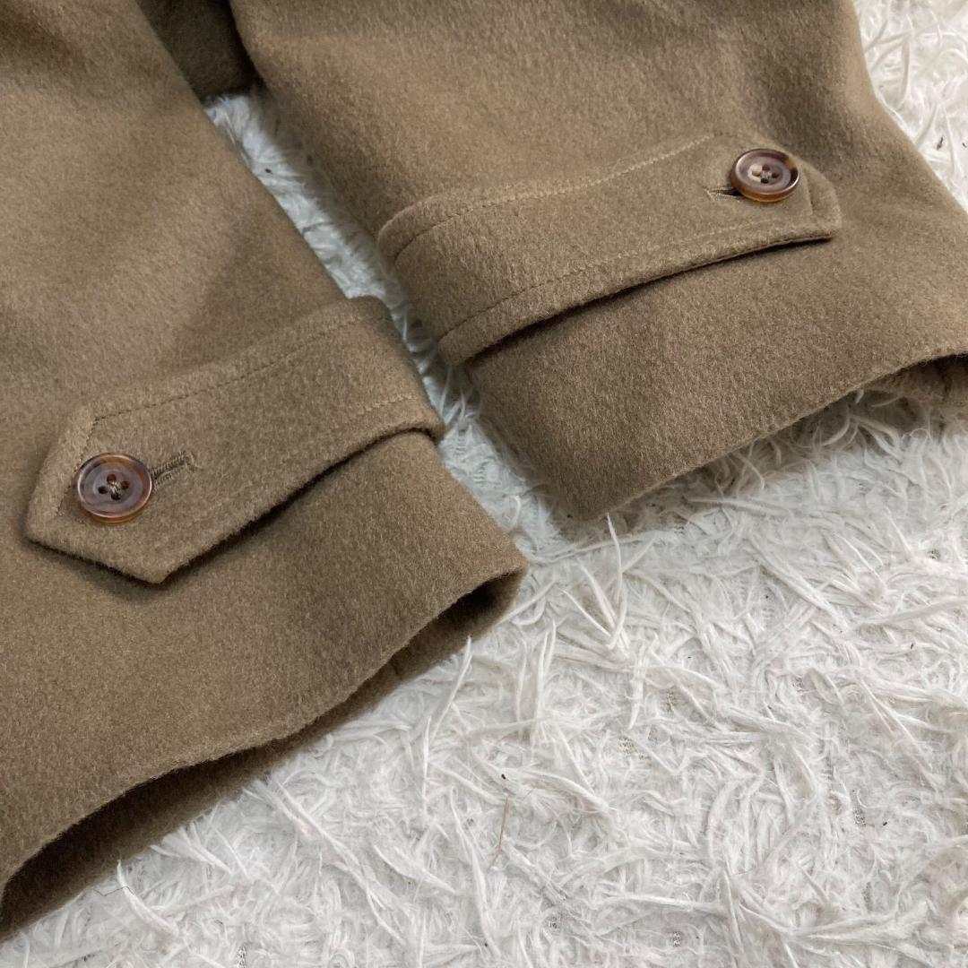 16563✨バーバリーズ 肉厚 ラムウール フェイクムートン ボアロングコート