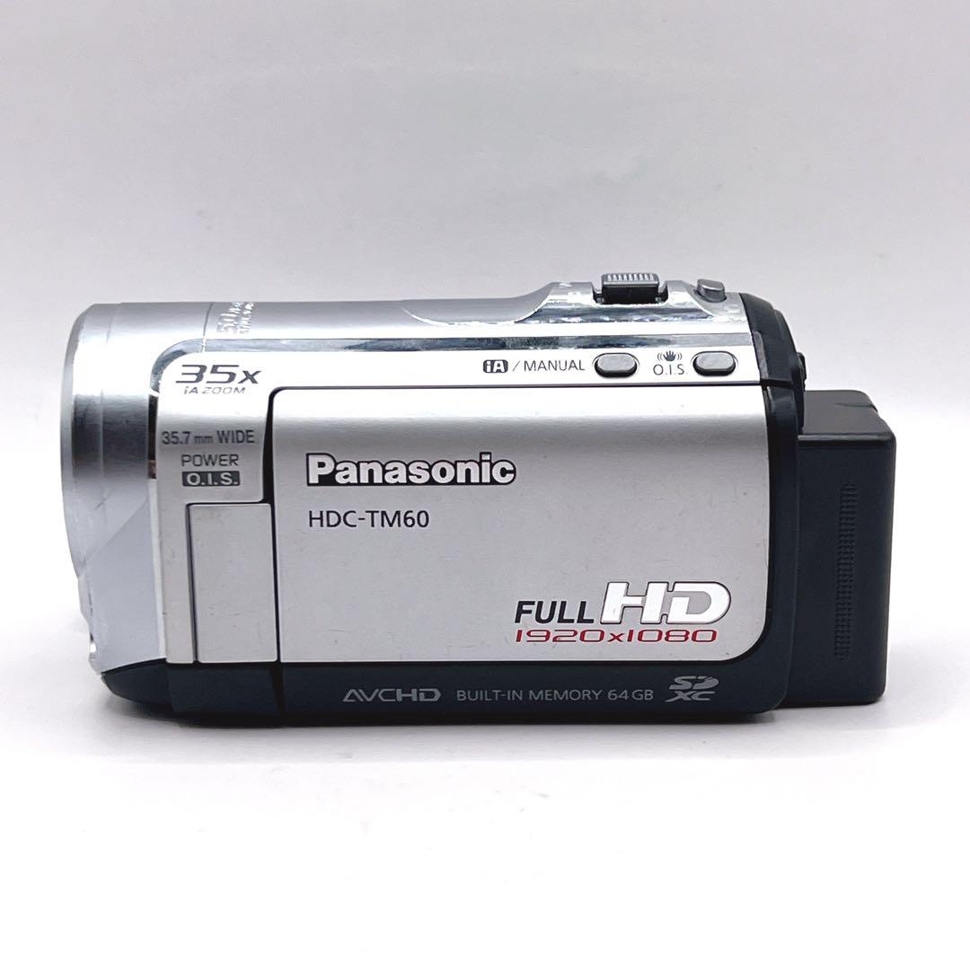 【美品】 Panasonic HDC-TM60 ビデオカメラ バッテリー2個