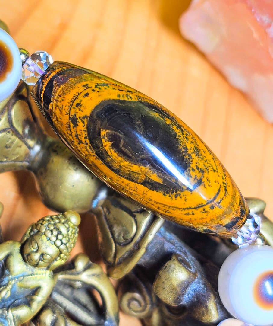 あらゆる邪気や魔を払う‼️九眼頁岩石のブレス