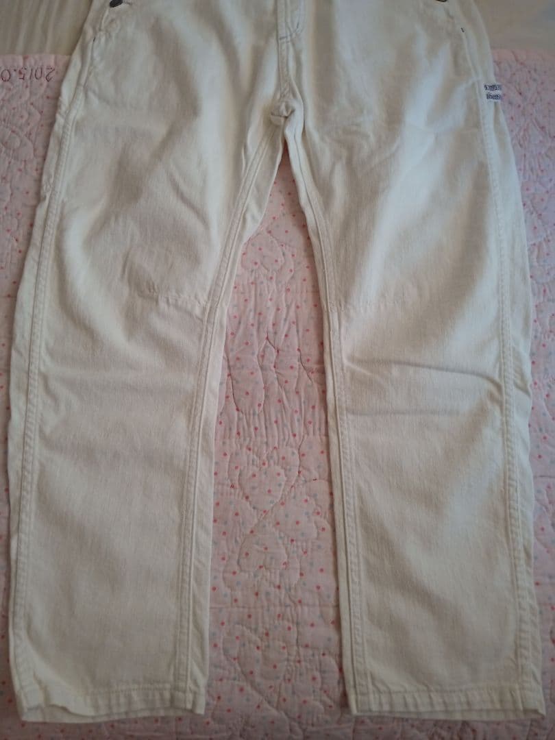 新品！【ヒステリックグラマー】ホワイトオーバーオール クロスバックデザイン