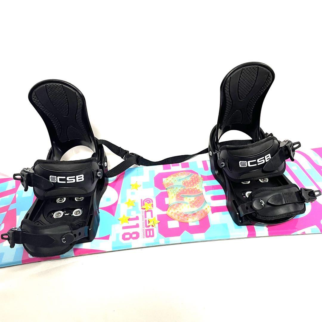 【早い者勝ち】CSB スノーボード×ビィンディングセット 118cm×S キッズ