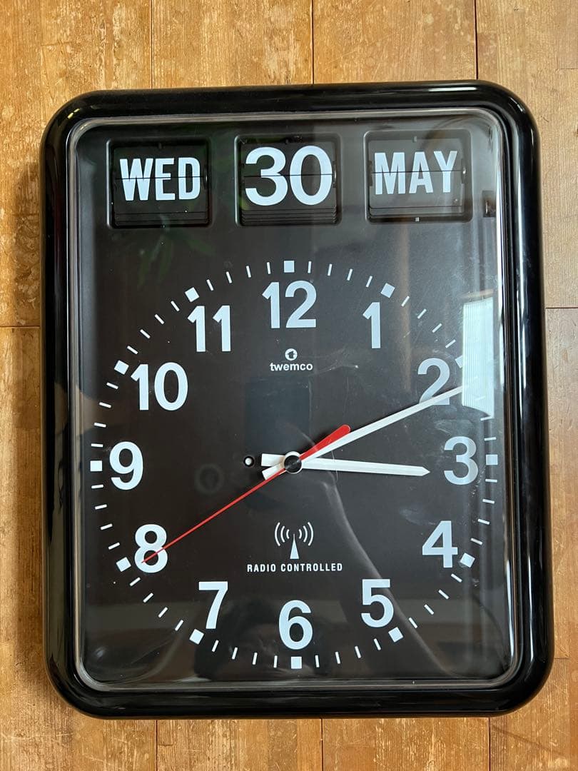 【美品・ジャンク】TWEMCOカレンダー時計