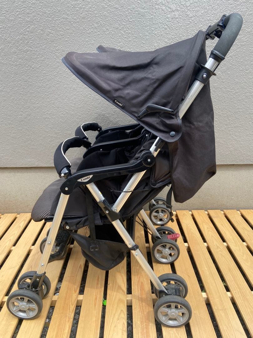 【美品】Combi コンビ ツインスピン GC 2人乗り ベビーカー 双子 兄弟
