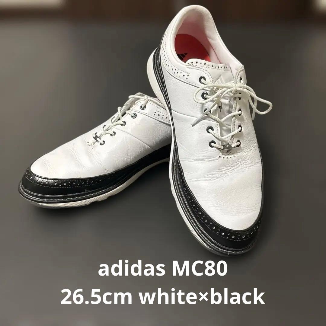 アディダス ゴルフシューズ MC80 26.5cm ホワイト×ブラック