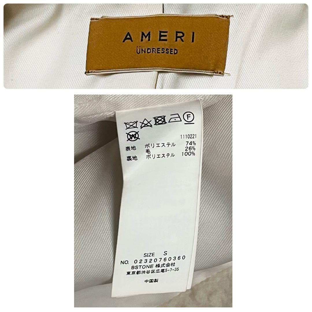 Ameri UND SHADOW FLOWER WOOL COAT アメリ