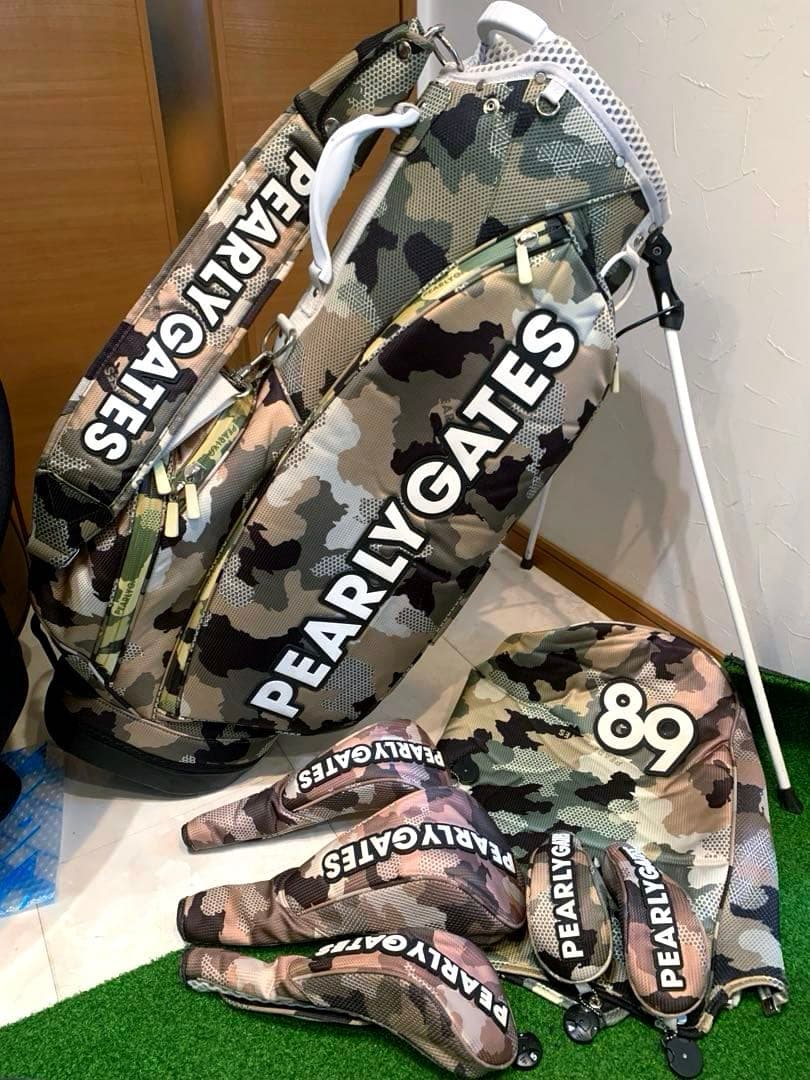 正規品　パーリーゲイツ　迷彩　カモフラ　スタンドキャディバッグ　メンズレディース
