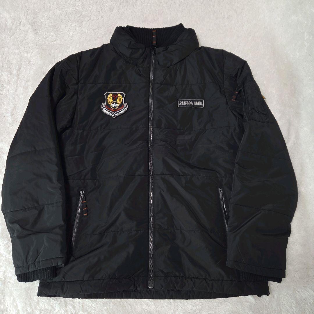 【極美品】ALPHA INDUSTRIES フライトジャケット MA-1 黒XL