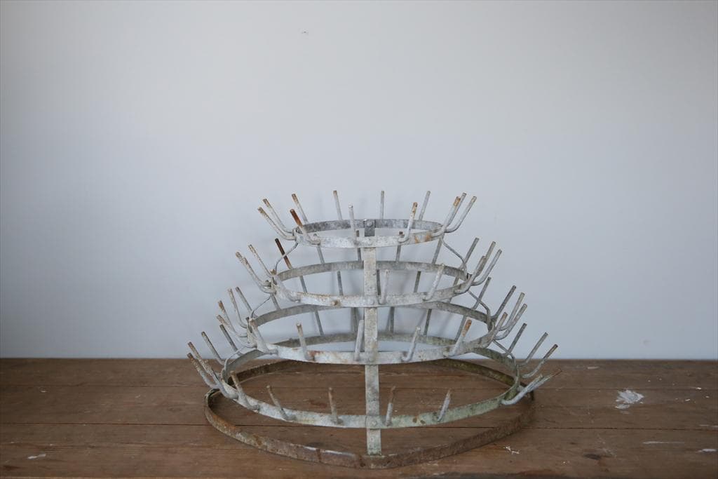 フランスアンティーク鉄製ボトルドライヤー/エリソン/ワインラック86-246-2