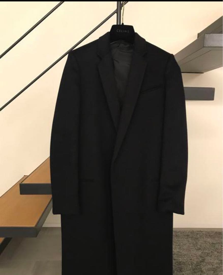 セリーヌ　クロンビーコート　 ネイビー36サイズ