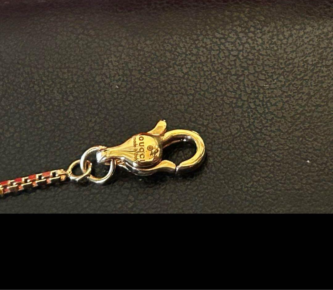 〔GUCCI LINK TO LOVE〕“GUCCI”バー付き ブレスレット