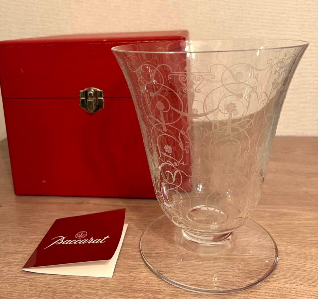 ご依頼分　バカラ　ミケランジェロ　フラワーベース　オールドバカラ　アンティーク