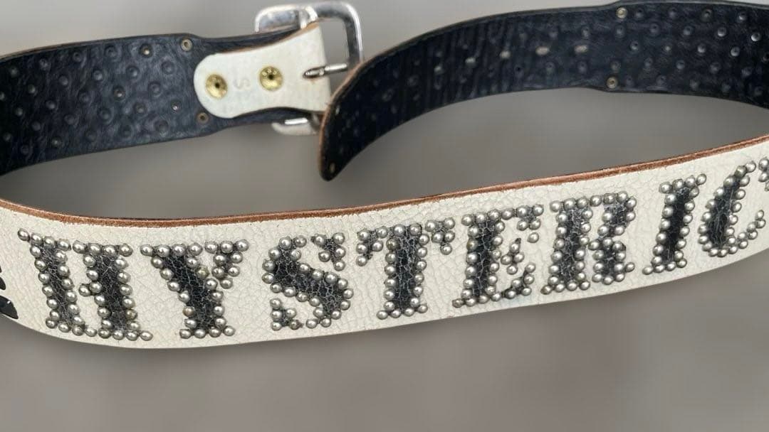 【希少】ヒステリックグラマー ×バルタザール'ロゴスタッズベルトコラボ　Ｓサイズ