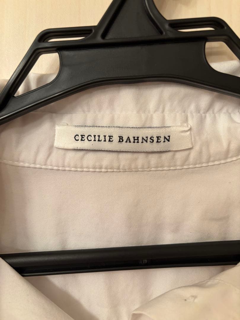 Cecilie Bahnsen ホワイトシャツ 半袖 フリル