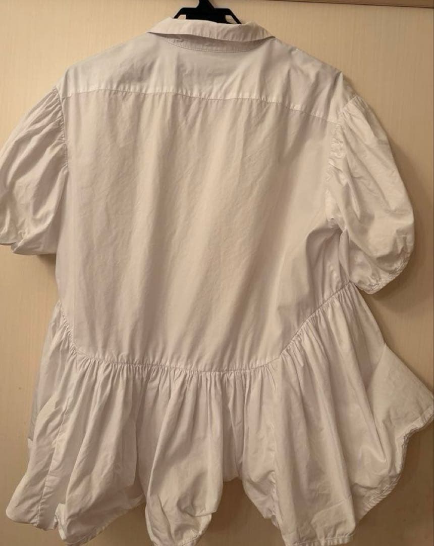 Cecilie Bahnsen ホワイトシャツ 半袖 フリル