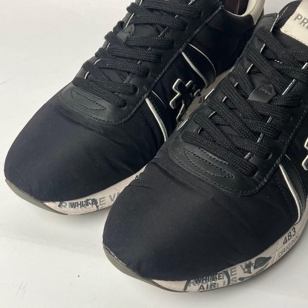 テラ　PREMIATA　プレミアータ　ナイロン　ロートップスニーカー黒43