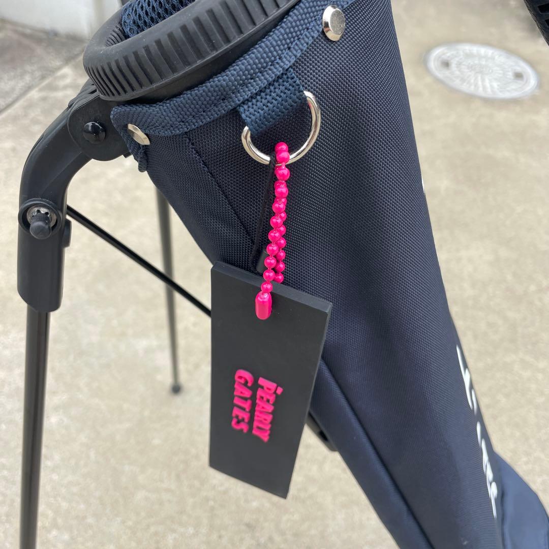 （美品）PEARLY GATES スタンドゴルフバッグ ネイビー