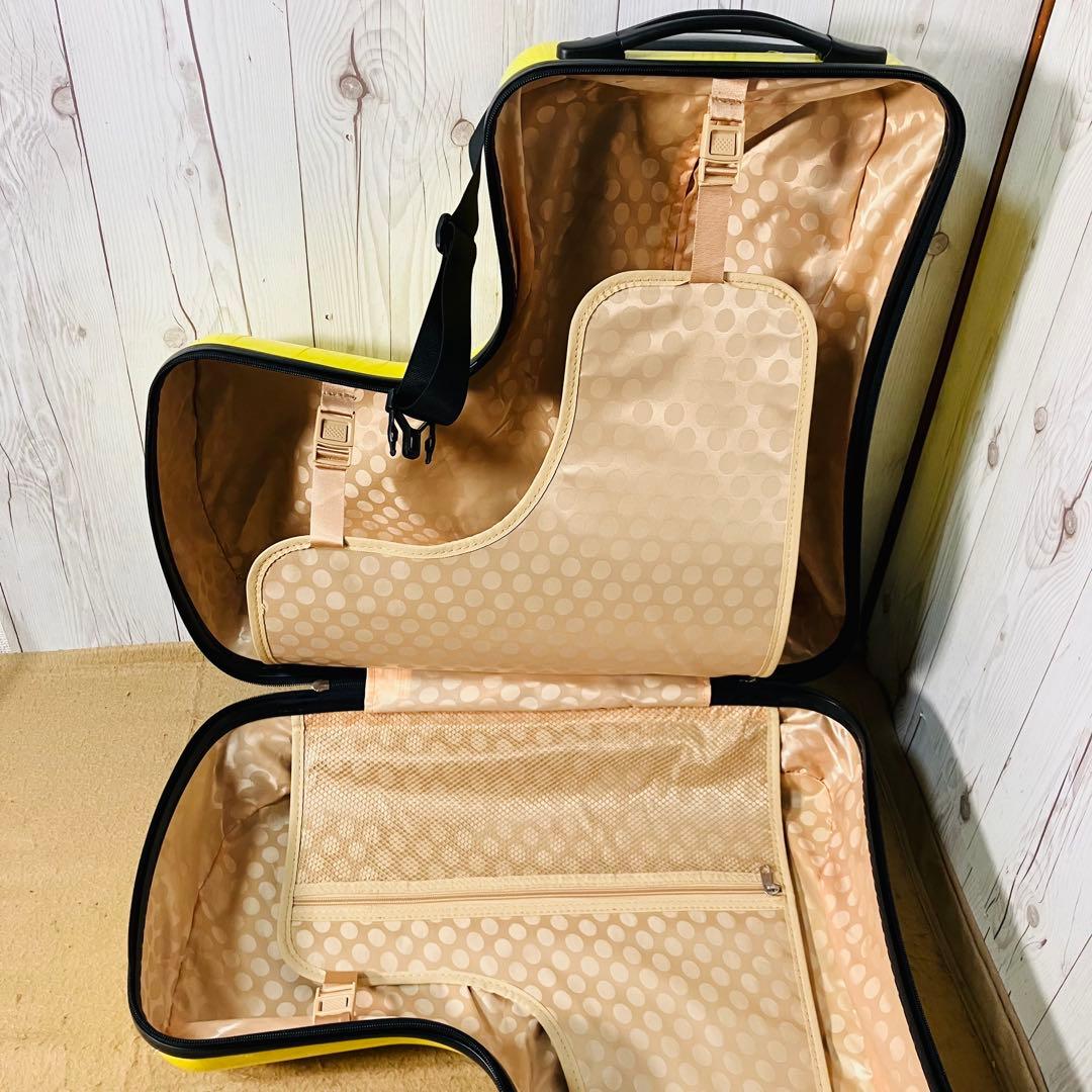 noricco のりっこ バナナ型 トラベルケース 4輪 キッズ イエロー